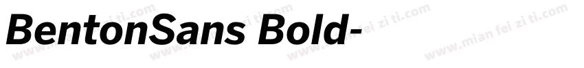 BentonSans Bold字体转换